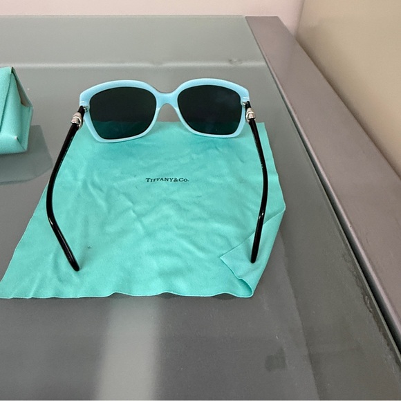 Tiffany & Co. Black and Blue Oversized Sunglasses main image 4